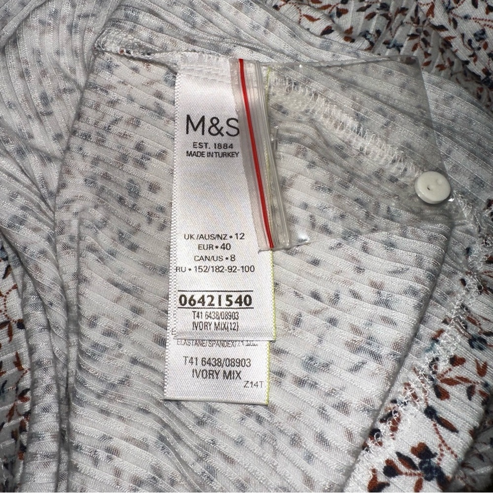 M & S Collection - Long Sleeve Ribbed Top - Picture 5 of 6